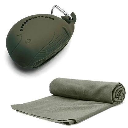 Quick Drying Cooling Ice Towel for Outdoor Portable Cute Bag Fitness Cool Towel Sweat Absorption with Buckle Sports Cold Towel