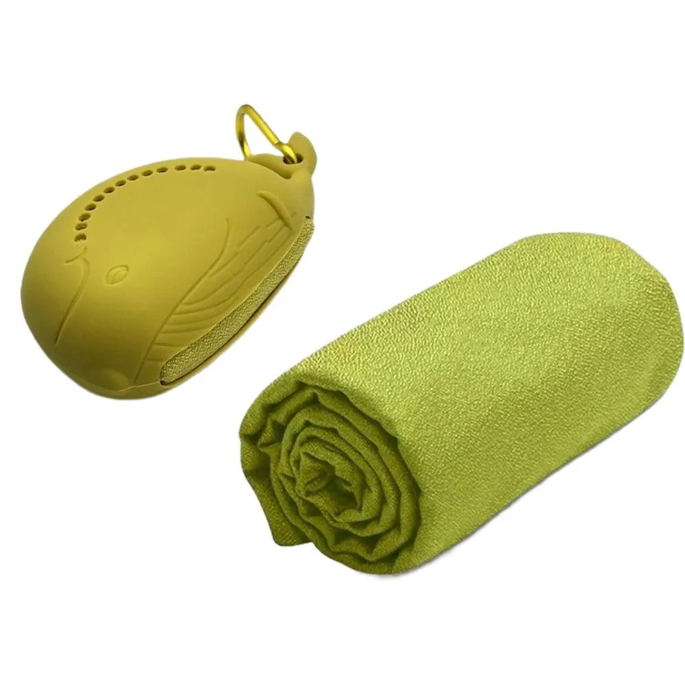 Quick Drying Cooling Ice Towel for Outdoor Portable Cute Bag Fitness Cool Towel Sweat Absorption with Buckle Sports Cold Towel