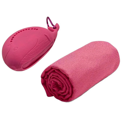 Quick Drying Cooling Ice Towel for Outdoor Portable Cute Bag Fitness Cool Towel Sweat Absorption with Buckle Sports Cold Towel