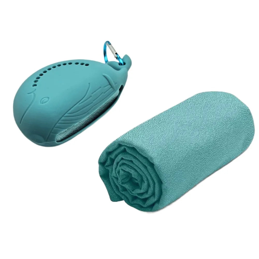 Quick Drying Cooling Ice Towel for Outdoor Portable Cute Bag Fitness Cool Towel Sweat Absorption with Buckle Sports Cold Towel